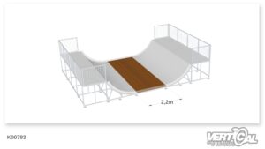 Remplacement du revêtement sous la surface de roulement Miniramp 1400x6m (plat)