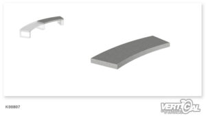 Granite Element C3b Curb curved chamfer rechts