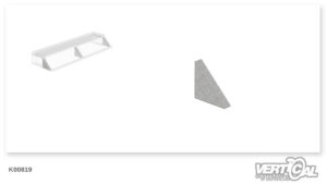 Elemento in granito W2 Piedi per muro di contenimento a piastra