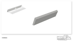 Elemento in granito W5 Piedini posteriori per spina dorsale del binario