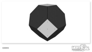 Climbing Cube less two square HPL panels