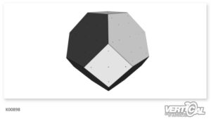 Climbing Cube less two square and one hexagon HPL panels