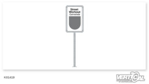 Info panel 50x80 with support