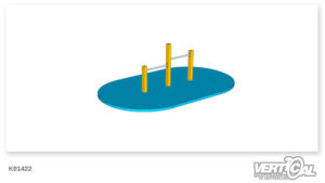 Kids Double Pull Up Bar Power