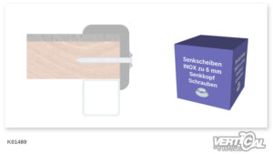 Rondelle pour protection en caoutchouc