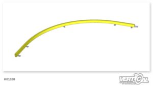 Bordure en acier pour revêtement antichute (asphalte)