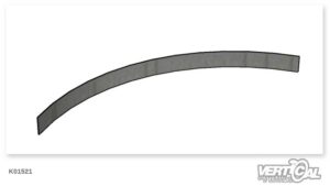 Bordure en acier plat brut (prairie)