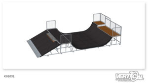 Miniramp 1100 6m + Ext.1.5m + Bank with Granite Curb