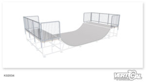 Komplettes Geländer 3.96m 3-seitig