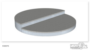 Tavolo da wheelie rotondo in granito 200 400 3000