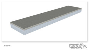 Table à roulettes en granit 200 x 800 x 3000