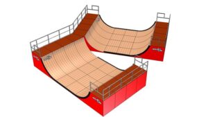 Mini-rampe MSR Hip open 4.5 m + 4.5 m